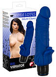 Вібратор VIBRA LOTUS синій 21см на 4см, фото 3