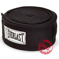 Бинты боксерские Everlast 4,55 м. черный