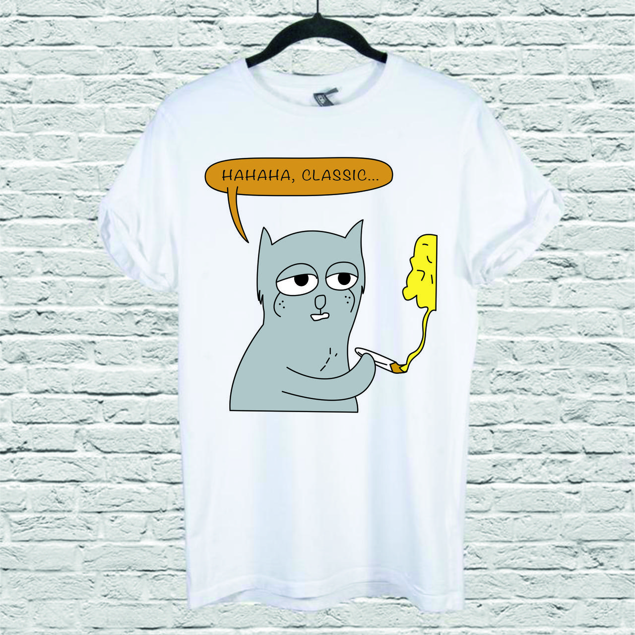 Футболка YOUstyle Haha_classic 0148 XS White