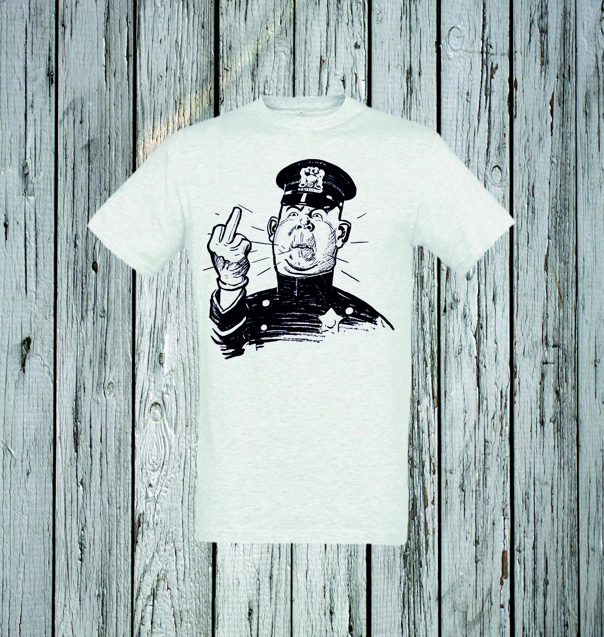 Футболка YOUstyle Angry 0152 XS White