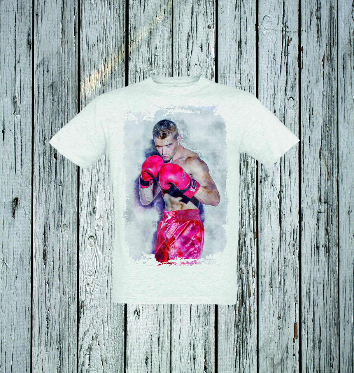 Футболка YOUstyle Boxing 0155 L White