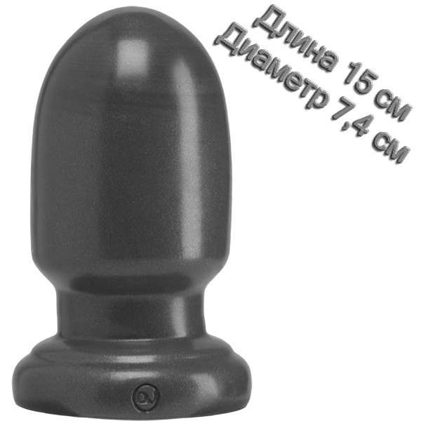 Анальна пробка для фістингу Doc Johnson American Bombshell - Shell Shock - Small - Gun Metal, фото 1