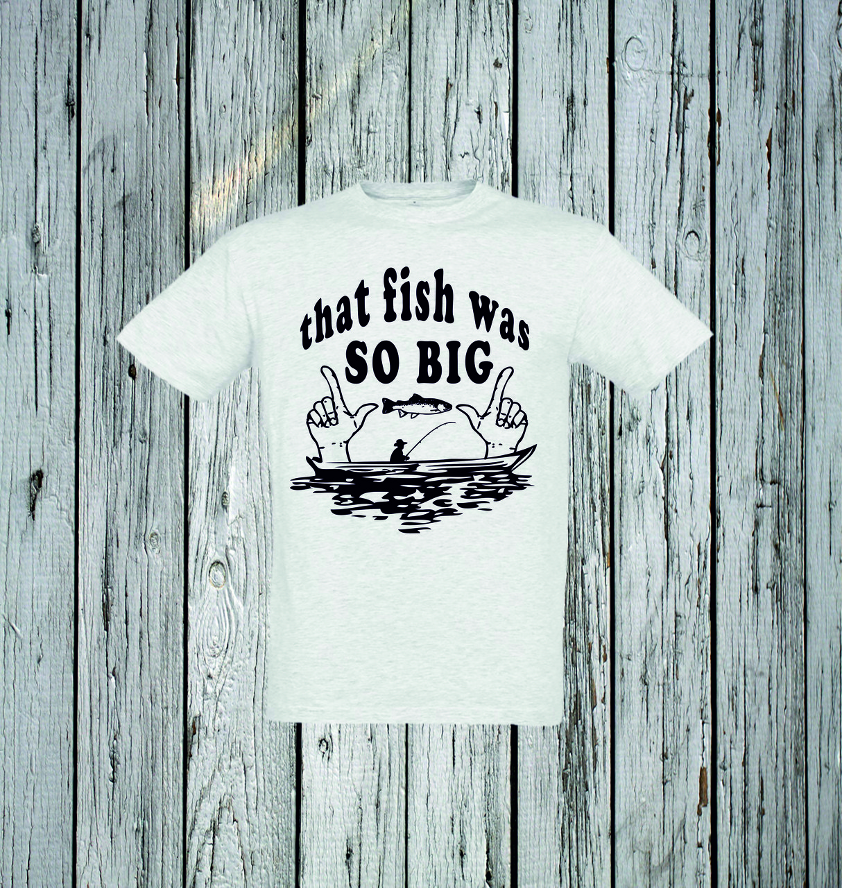 Футболка YOUstyle Fish 0159 XS Light gray
