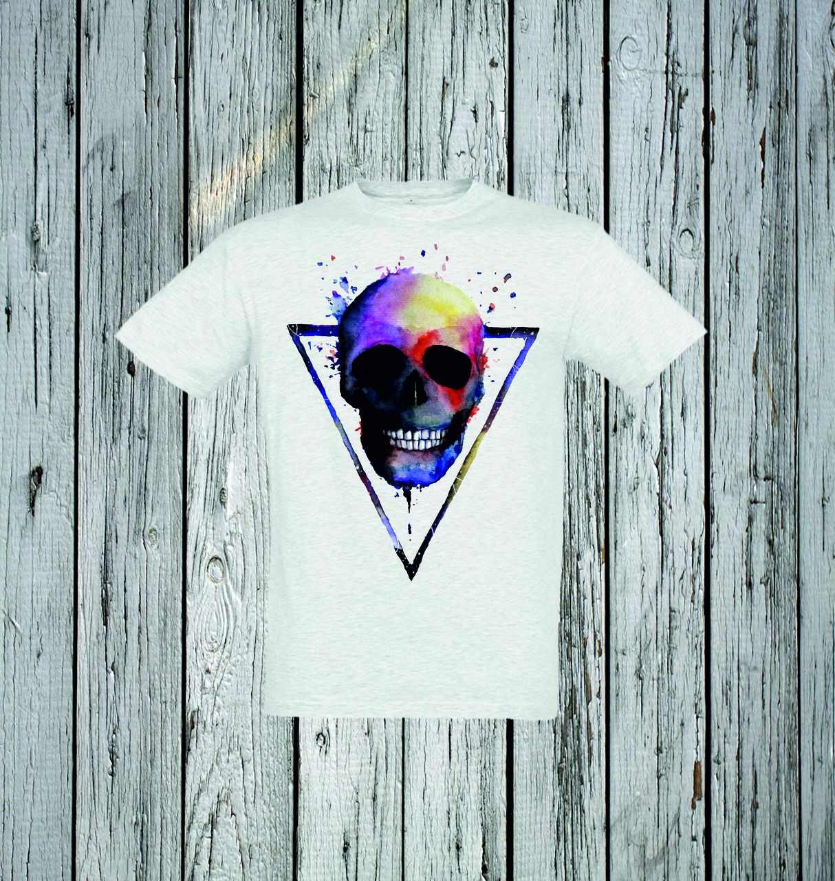 Футболка YOUstyle Triangle 0168 XXL Light gray