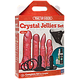 Страпон Doc Johnson Vac-U-Lock - Crystal Jellies Set, фото 5
