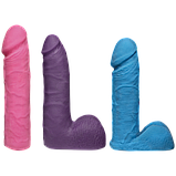 Страпон Doc Johnson Vac-U-Lock - Dual Density UltraSKYN Colors Set, фото 3