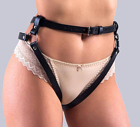 Чорна Портупея жіноча Feral Fillings - Belt Briefs чорні