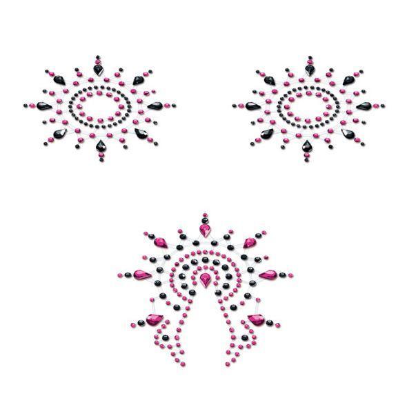 Пестіс Petits Joujoux Gloria set of 3 - Black/Pink