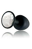 Чорна силіконова анальна пробка 40мм Dorcel Geisha Plug Diamond, фото 2