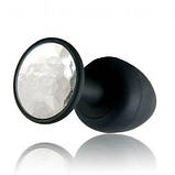 Чорна силіконова анальна пробка 40мм Dorcel Geisha Plug Diamond, фото 6