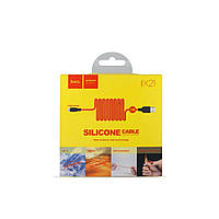 USB кабель Hoco X21 Silicone Lightning Black-Red