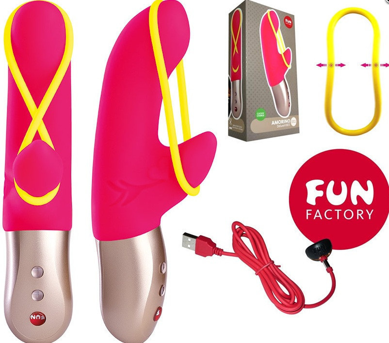 Вібратор із стимуляцією клітора Fun Factory AMORINO рожевий