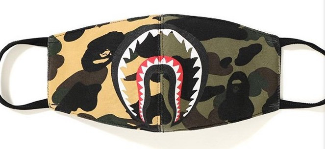 Багаторазова маска Shark камуфляжна зі щелепою, фото 1