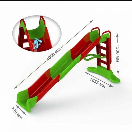 Гірка для катання дитяча 400 см червоно-зелена Doloni (01450/3)