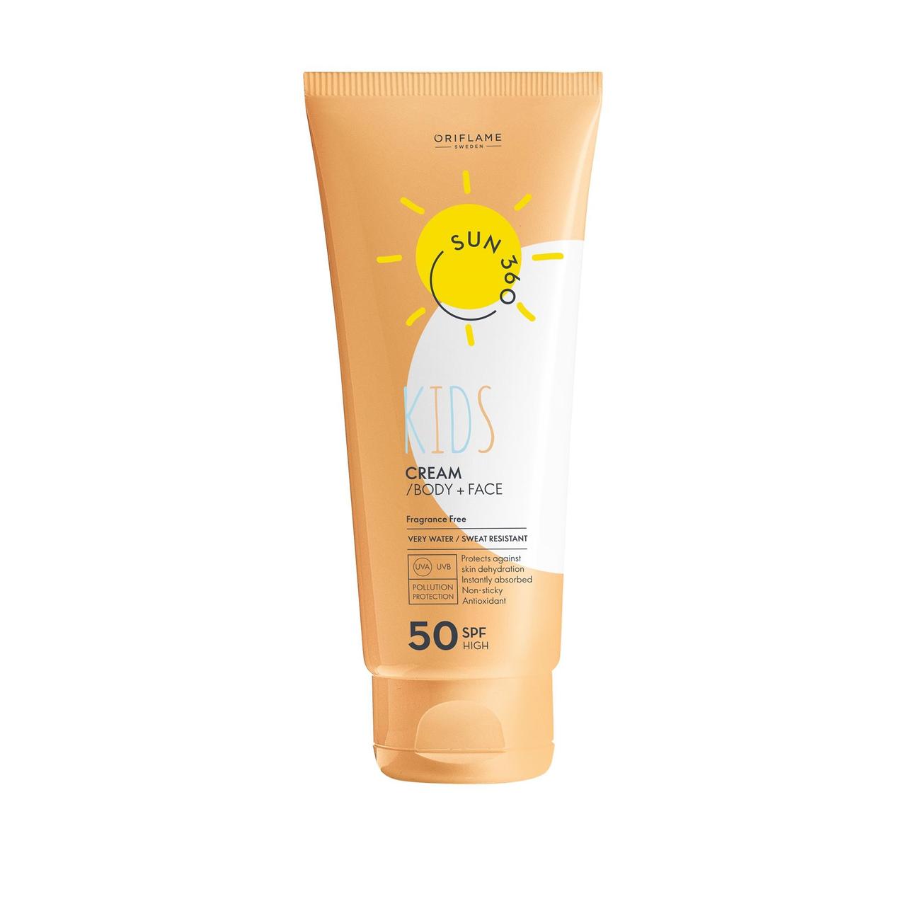 Дитячий сонцезахисний крем для обличчя і тіла Sun 360 з SPF 50 - 125 мл.