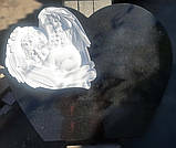 Пам'ятник дитині Серце з янголятком, фото 2