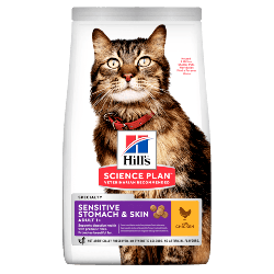 Корм Hill's SP Sensitive Stomach&Skin (Хіллс для котів з чутливим травленням і шкірою), 1,5кг.