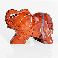 Статуетка Слоник з червоної яшми, 600ФГЯ
