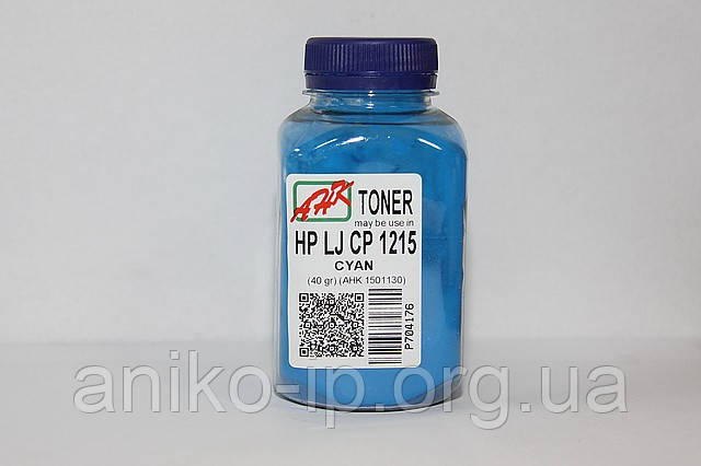 ТОНЕР HP CLJ CP1215/1515/1518, CM1312 (Cyan 40 г) AHK