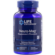Life Extension Neuro-Mag магній L-треонат 90 капсул вегетаріанських