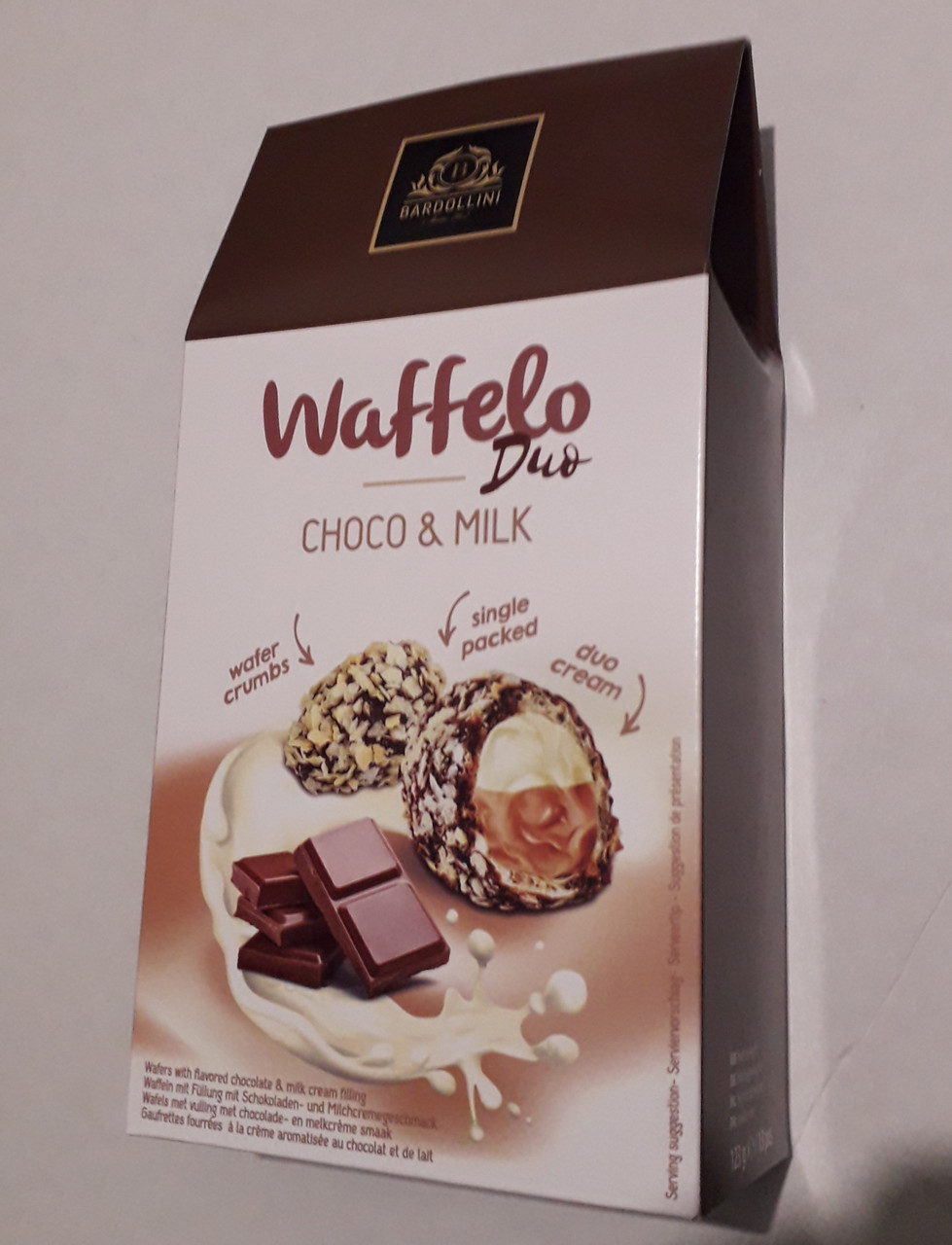 91-конфети Вафело Дуо 123г. шоколад — молоко