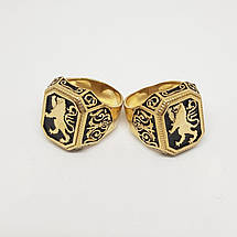 Кільце перстень печатка Герольдичний лев, фото 4