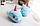 Детские домашние тапочки игрушки голубые Единороги,30-35, фото 2