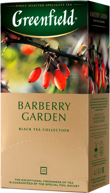 Чай чорний з барбарисом Greenfield Barberry Garden 25 пак.