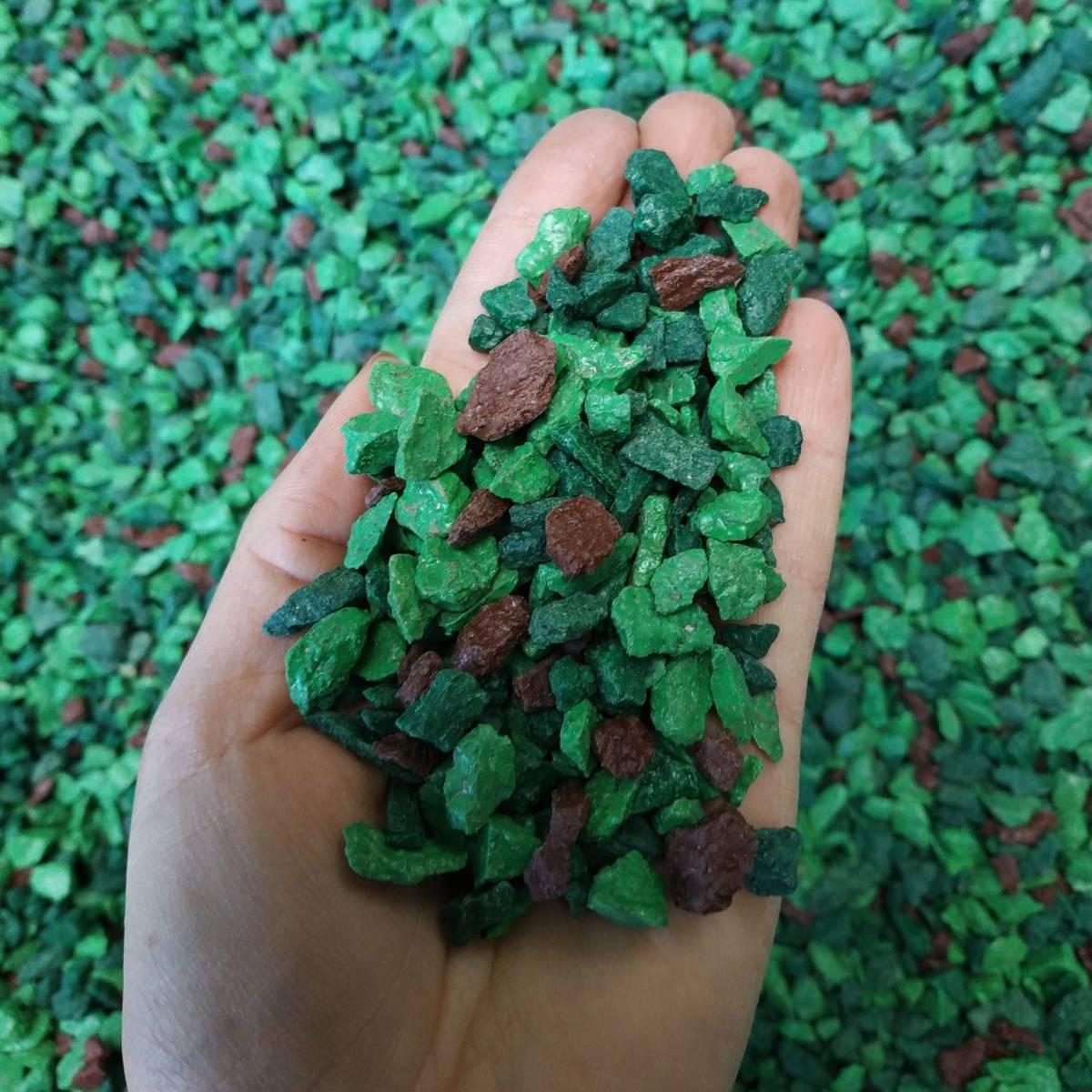 Кольорова крихта зелена мікс 5-10 мм, фото 1