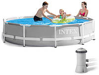Каркасный бассейн Интекс Intex 26712, размером 366 x 76 см. + фильтр-насос.
