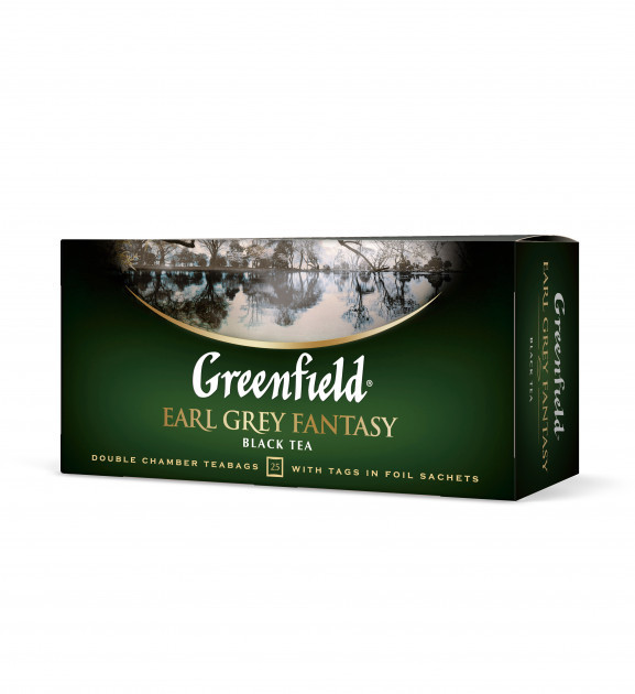 Чай чорний з бергамотом Greenfield Earl Grey Fantasy 25 пак.