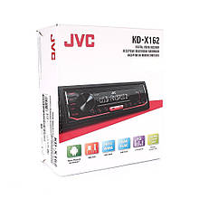 Автомагнітола JVC KD-X162 автомагнітола 1 Din, фарбована підсвітка