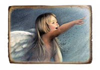 Картина декупаж "Ангелы-Дети"