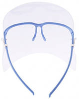 Захисний екран для майстра манікюру блакитні дужки