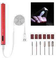 Фрезер-ручка для манікюру Lpnails 12000 об/хв рожевий