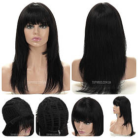 Шикарна натуральна перука Sweet HH чорного кольору