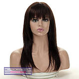 Шикарна натуральна перука Sweet HH шоколадного кольору, фото 2
