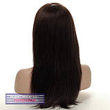 Шикарна натуральна перука Sweet HH шоколадного кольору, фото 4