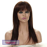 Шикарна натуральна перука Sweet HH темно-русявого кольору, фото 2