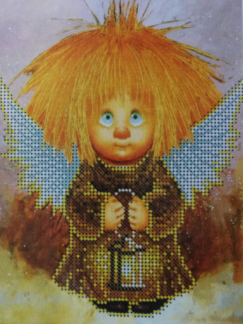 Набір для вишивання бісером Домовичок з ліхтарем Д 254, фото 1