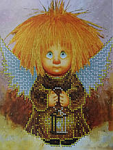 Набір для вишивання бісером Домовичок з ліхтарем Д 254