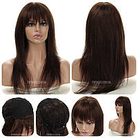 Шикарный натуральный парик Adriana HH темно-русого цвета