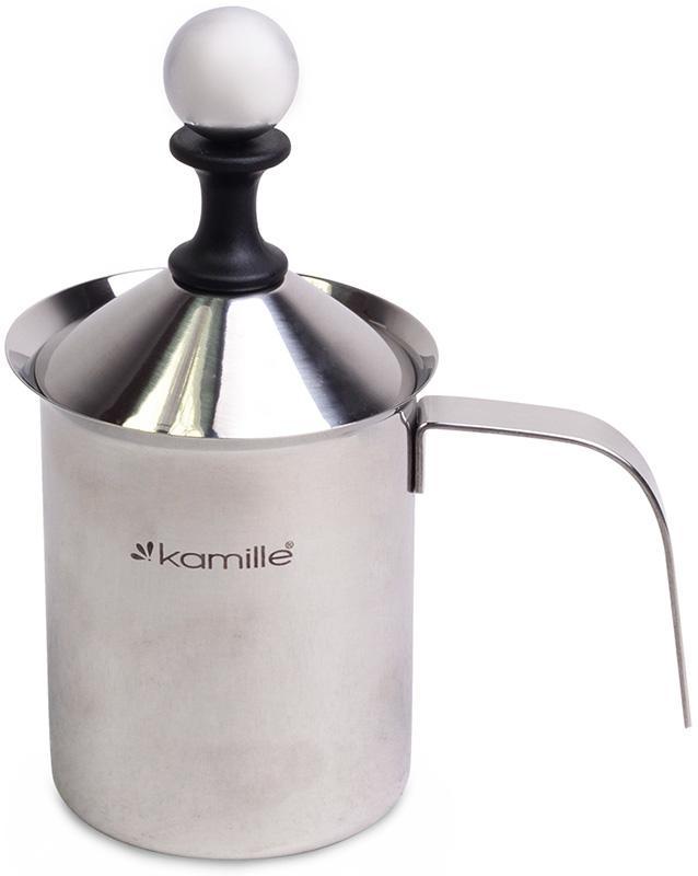 Вспінювач для молока Kamille Frother 400мл greenpharm greenpharm , ручний, фото 1