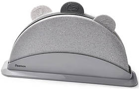 Набір 3 складні обробні дошки Fissman 28х28см greenpharm на підставці, сірі