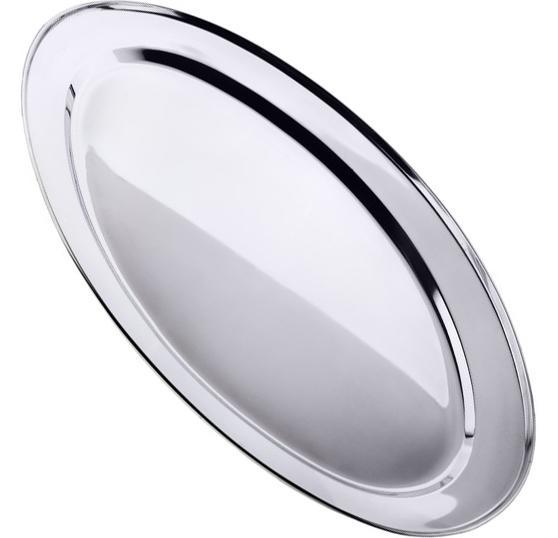 Піднос Empire овальний 40х27см greenpharm металевий, фото 1