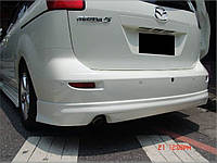 Юбка/ накладка заднего бампера Mazda 5 ABS пластик под покраску