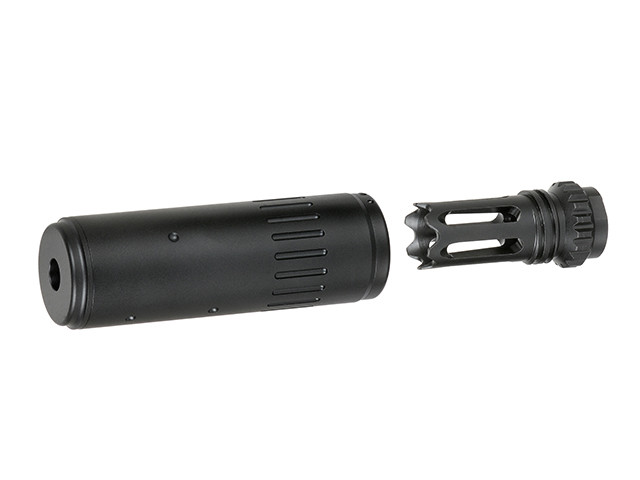 Zestaw imitacji tłumika CQC - black [Kublai] (для страйкболу)