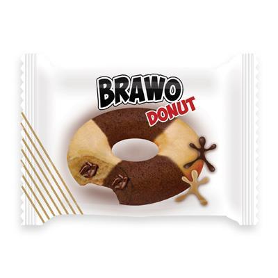 Пончик Brawo Donut Мрамор Шоколад 55 г. - фото 1 - id-p1167484676