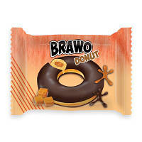 Пончик Brawo Donut Карамель 55 г.