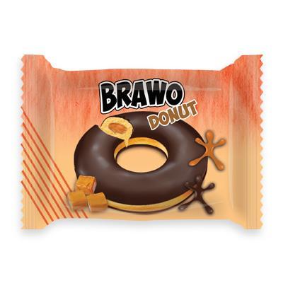 Пончик Brawo Donut Карамель 55 г. - фото 1 - id-p1167484677